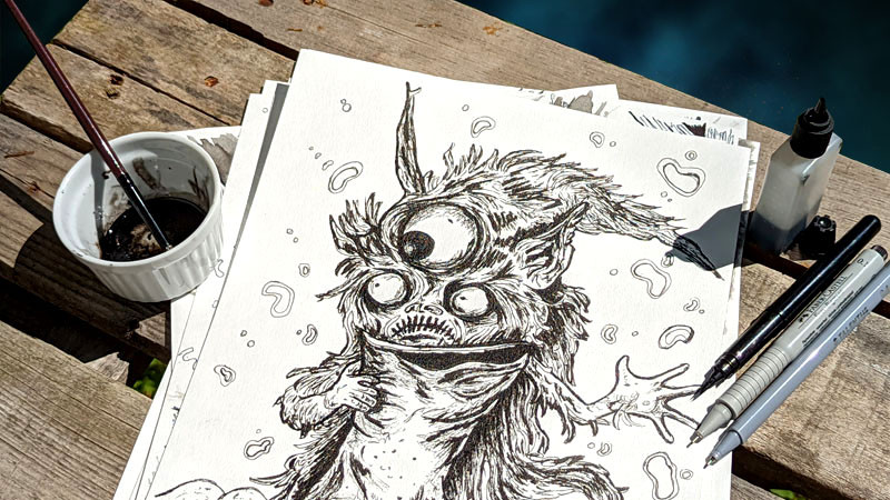 Мастилена рисунка от книгата